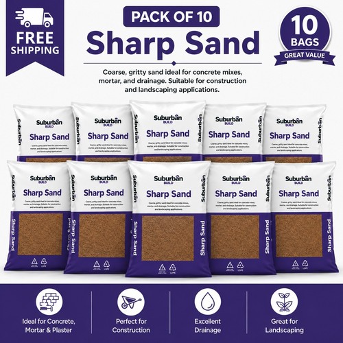 Sharp sand pack bulk - sand,