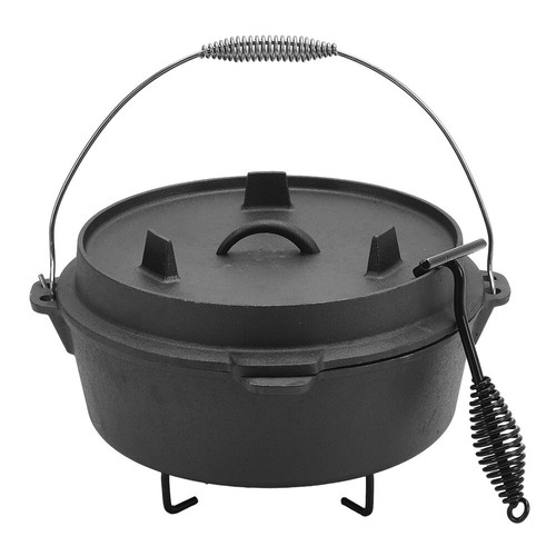 Cast iron casserole dish pot - cast,