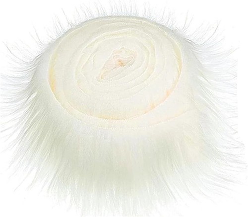 White faux fur fabric - fur, fabric,9