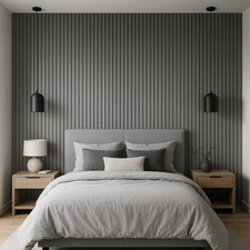 Acoustic wooden wider slat