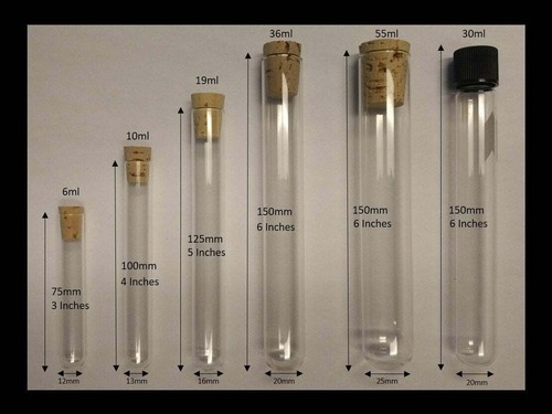 Count glass test tubes - 25,