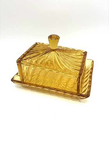 Bagley art deco vintage amber - bagley,