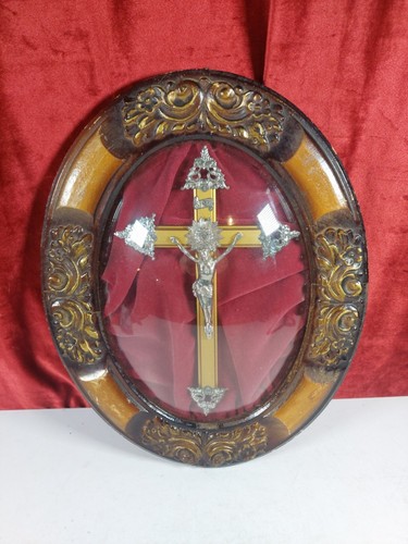 Antique crucifix under domed - crucifix,