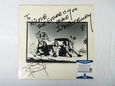 Ian Astbury Jamie Stewart Signed The Cult SONIC TEMPLE Inner Sleeve Vinyl BAS