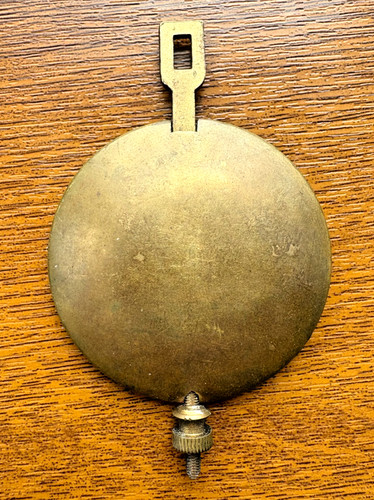 Clock pendulum bob brass - pendulum,