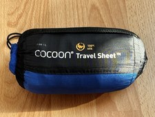 Cocoon TravelSheet 100% Silk Size XL Blue Cabin Sleeping Bag Sleeping Bag
