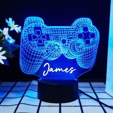 Personalised Name Game LED Night Lamp Gift MultiLights USB Room Sign
