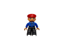 LEGO ® DUPLO TRAIN conductor railwayman BLUE TRAIN