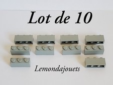 Lot of 10 Lego 3622 Brick 1x3 Old Light Gray Brick Old Light Gray 3x1