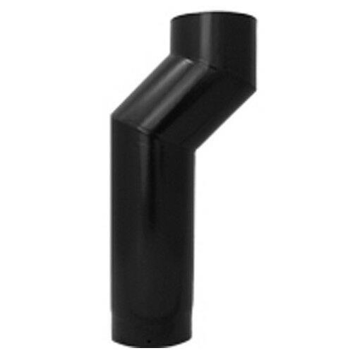 Single wall black stove pipe - single, &