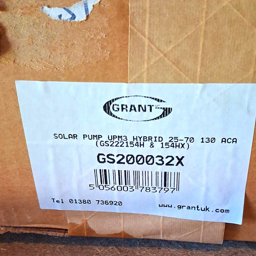 Grant solar pump circulating - solar,