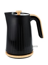 Black And Wood Textured Scandi