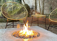 Round Fire Pit Burner Kit - RRP £499 - LPG Gas Firepit Burner COMPLETE KIT