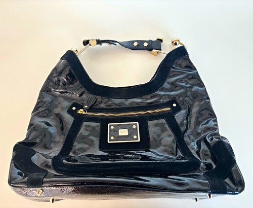 Anya hindmarch black patent - black,