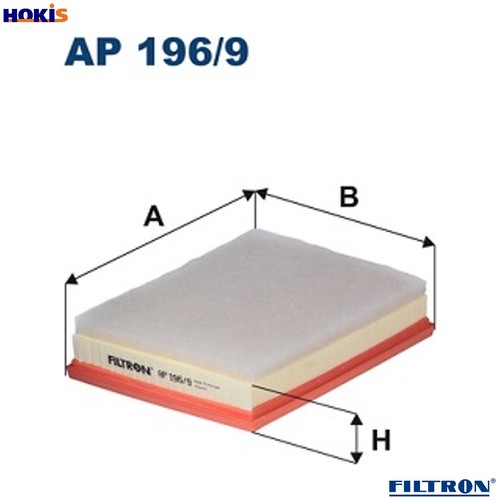 Air filter 196 for - filter, ap