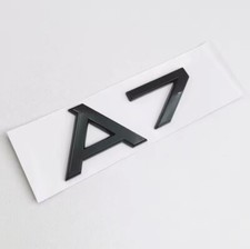 Audi A7 Rear Boot Tailgate Gloss Black Car Badge 3D Adhesive