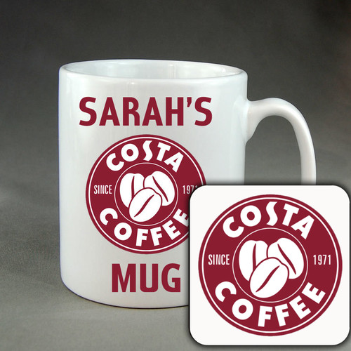 Personalised costa coffee mug - personalised,