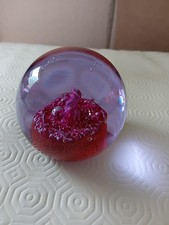 Large Glass Paperweight with