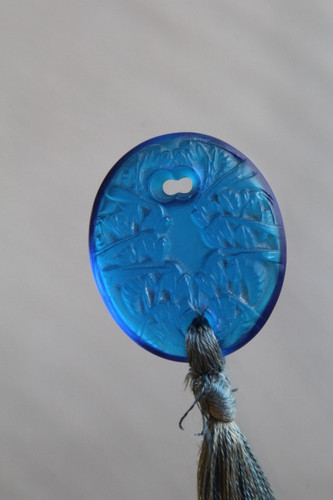 René lalique blue - rené, glass