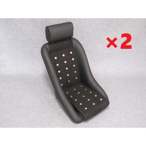 Low back bucket seat - low, pair