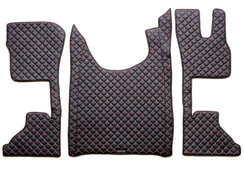 Black red stitches eco - black,