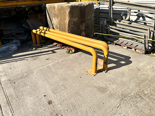 Yellow steel safety - yellow, barrier