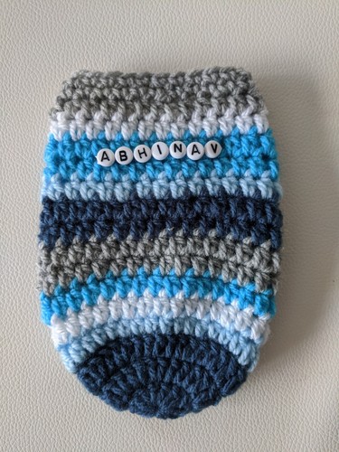Personalised baby bottle cover