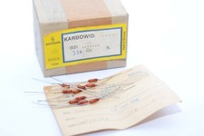 10x of 1960s Siemens Karbowid Resistor, 33 kOhms, 0.25 W f. Klangfilm Amps, NOS