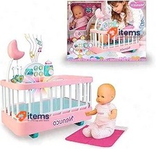 Nenuco Good Sleep Cradle with Baby Doll, Crib, and Accessories 700017203