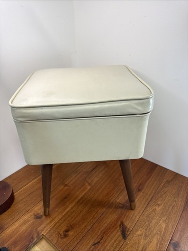 Vinyl singer sewing ottoman - singer,
