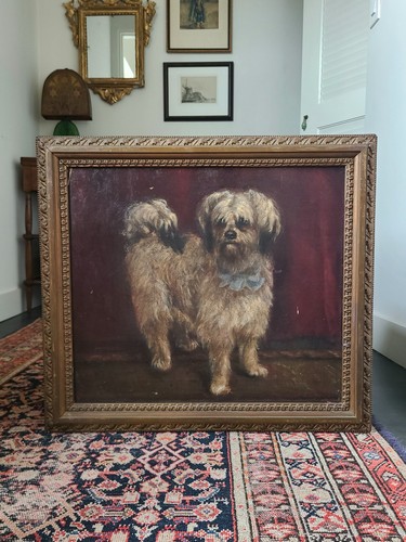Moody antique oil painting - moody,