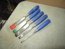5 vintage Marples chisels good user tools to restore