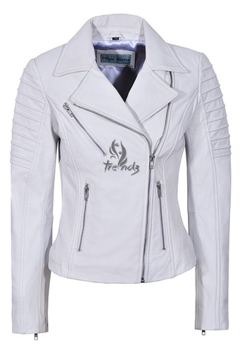 Ladies stylish jacket white - ladies,