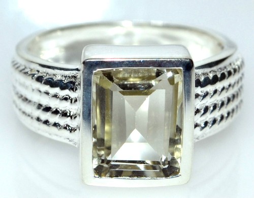 Emerald cut green amethyst - emerald,