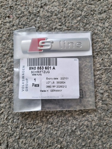 Genuine audi line badge - audi,
