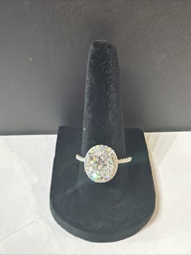 5ct oval cut real moissanite - 5ct,