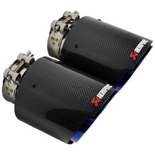 2 BLUE & BLACK CARBON FIBRE