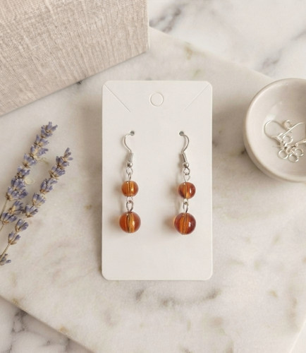 Handmade beaded drop earrings - drop,