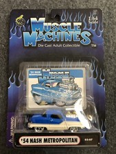 New - Muscle Machines '54 Nash Metropolitan Blue/White 03-07