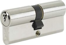 Yale Euro Double Cylinder Lock - 25-10-40- 75mm Satin Nickel With 3 Keys