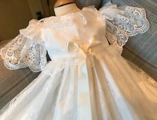 LACE CHRISTENING GOWN AND