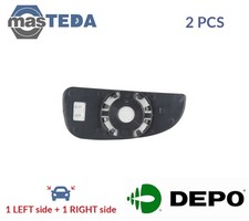 0536G07 REAR VIEW MIRROR GLASS PAIR LHD ONLY LORO 2PCS FOR CITROËN RELAY