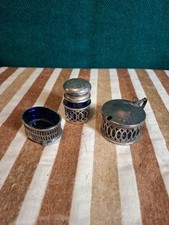 Vintage Silver Plate Cruet Set