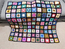 NEW Handmade Crochet  GRANNY SQUARE Blanket Throw, Sofa, Camper