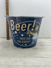 The Simpsons How Did You Know Beer Bucket ice Bucket Free Postage