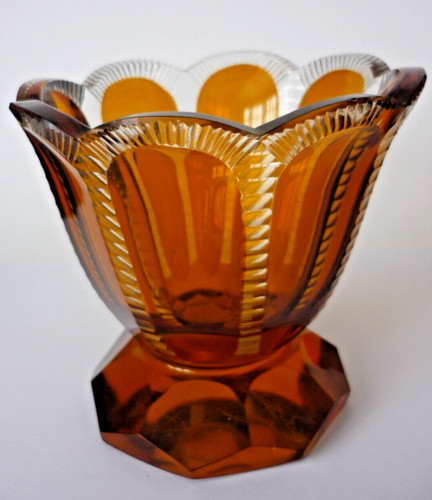 Antique amber clear cut - amber,