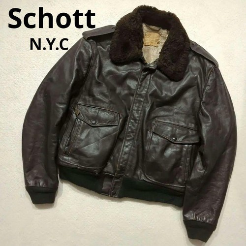 Schott 70s leather flight - 70s,