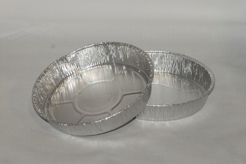 500 round aluminium tin - 6",