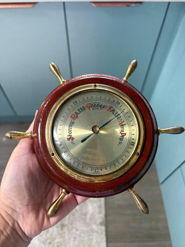 Ship wheel style aneroid - ship,