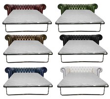 Vintage Style Chesterfield Three Seater Sofa bed Available in Six Colours